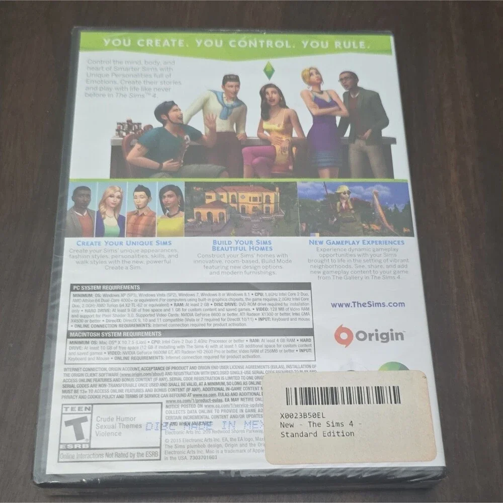 EA The Sims 4 PC/Mac Simulation Game The Sims Series T-Teen Sealed